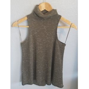 Forest Green tank top turtleneck